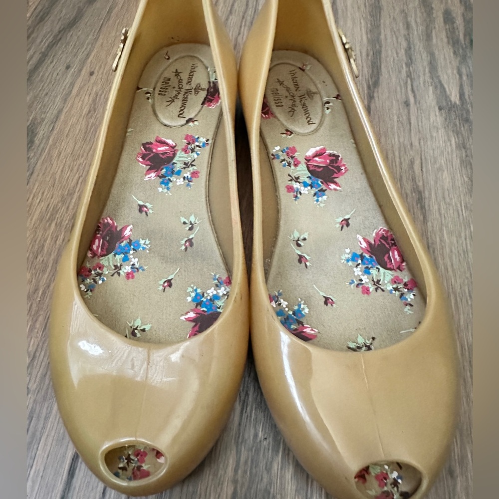Melissa x Vivienne Westwood Peep Toe Flats